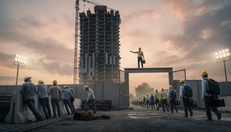 Illustration of manpower: The number of people available for work.