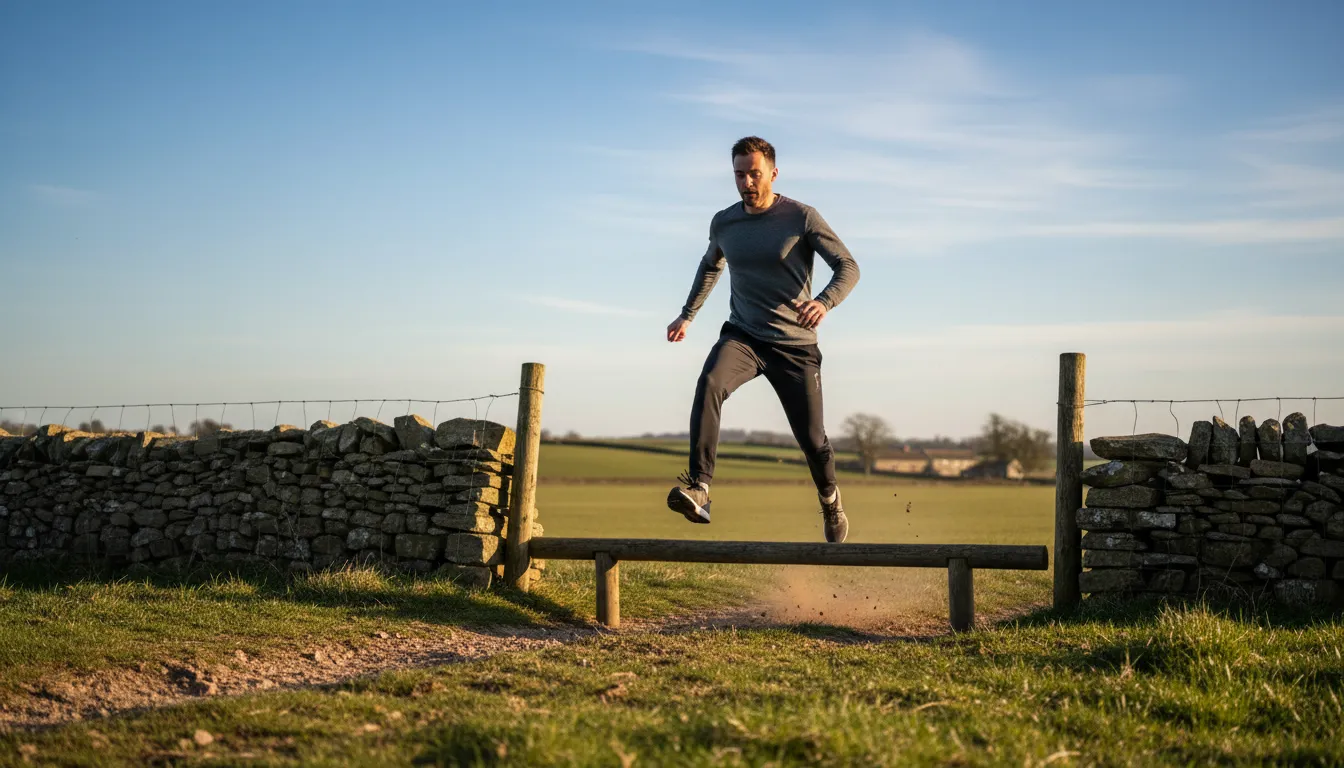 Illustrazione di in two jumps: very quickly or easily