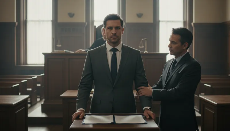 Illustration of plead: declare in court
