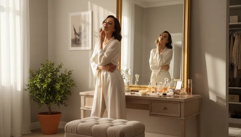 Illustration of vanity: Excessive pride in one's appearance.