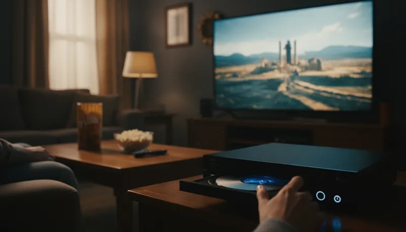 Illustration of bluray: A high-definition optical disc format.