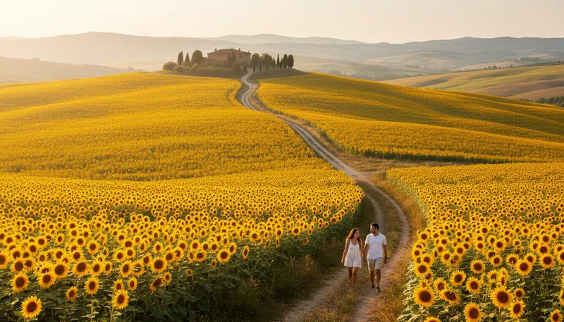 Illustration of tuscany: A region in central Italy known for beauty.