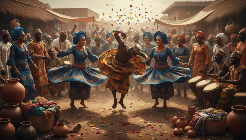 Illustration of nigerians: People from Nigeria or of Nigerian descent.