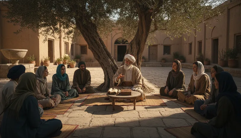 Illustration of maliki: An Islamic legal school associated with the Maliki tradition.