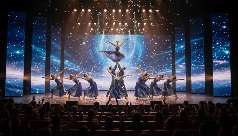 Illustration of choreography: The art of designing dance movements.