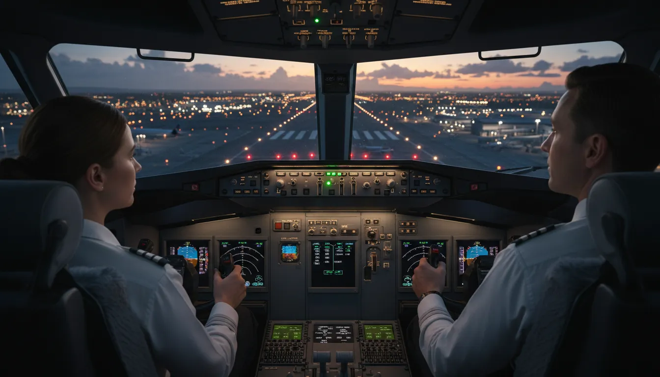 three green 的插图：an aviation term for the landing gear being safely down