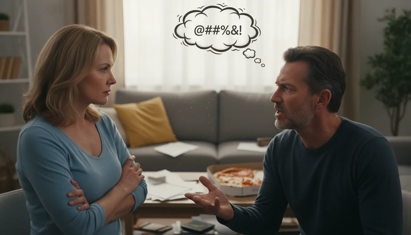 Illustrazione di drop the f-bomb: to use a strong swear word