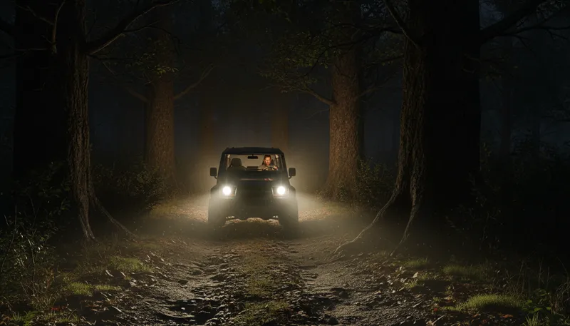 Illustration of headlamps: Portable lights worn on the head for hands-free use.