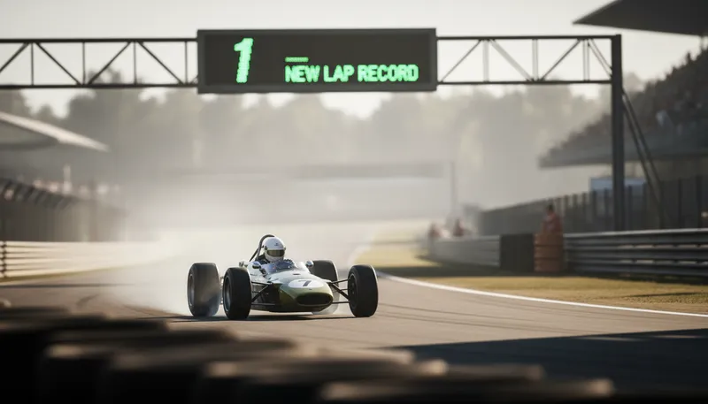 Illustration of brabham: A surname or reference, possibly in racing.