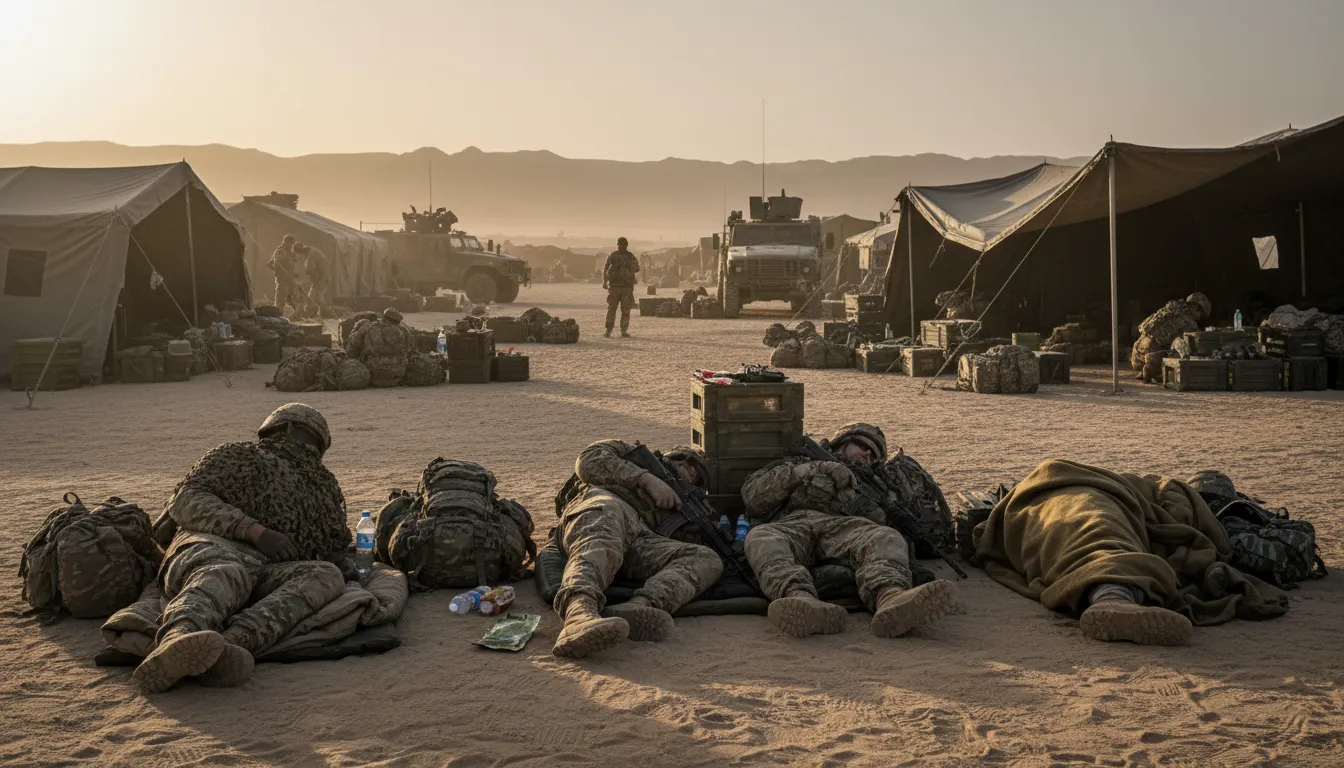 sack drill 일러스트: time spent sleeping