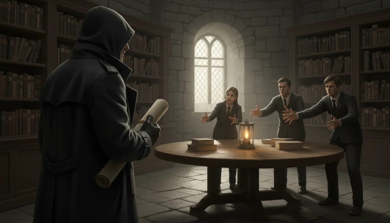 Иллюстрация secretive: Keeping thoughts or information hidden from others.