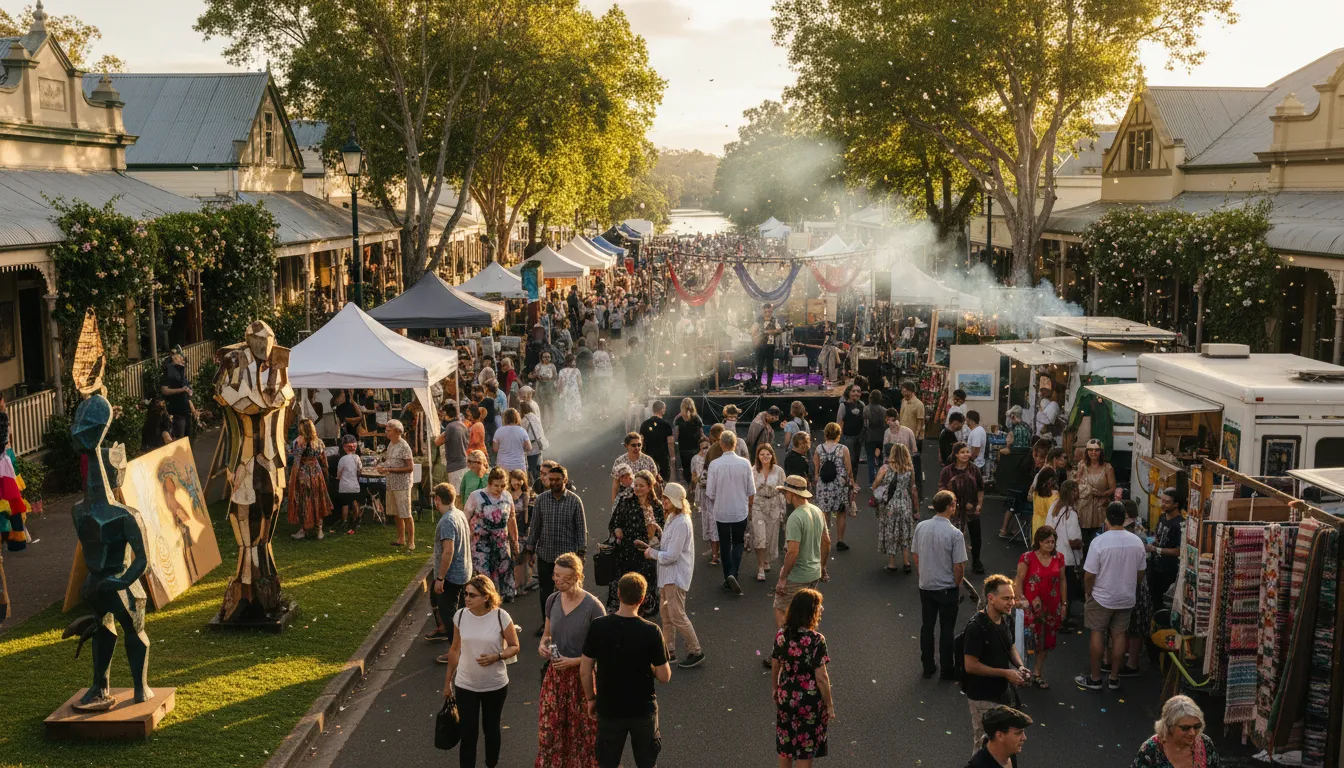 Lismore 的插图：a town in Australia known for its arts