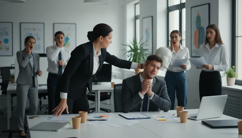 Illustration of snap someone's head off: To react angrily and harshly.