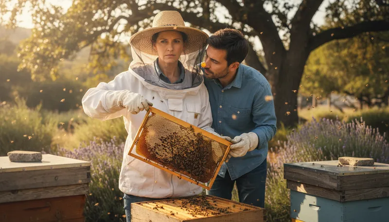 Illustration of mind your own beeswax: focus on your own affairs.