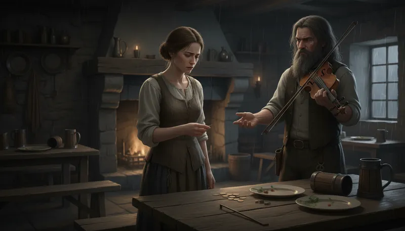 Illustration of pay the fiddler: To face consequences of actions.