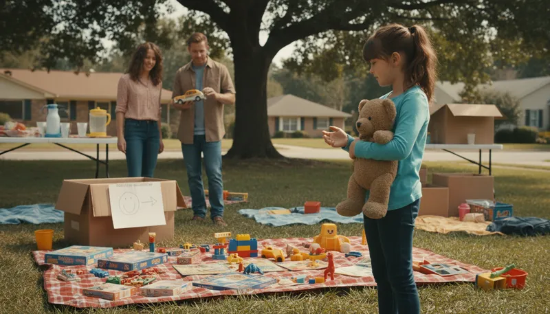 Illustration of sell: To give something in exchange for money.