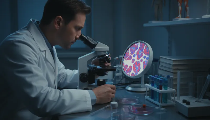 Illustration of myeloid: Relating to bone marrow or blood cells.