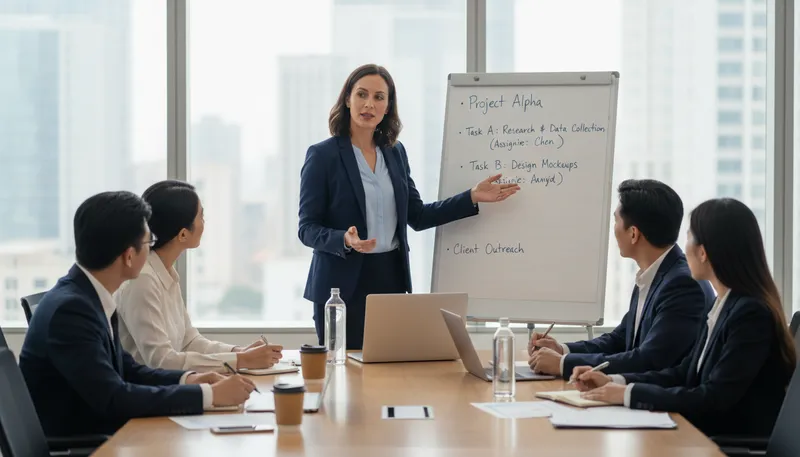 Illustration of delegate: a person chosen to represent others