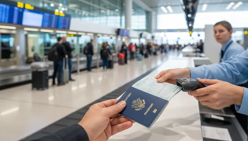 Illustration of passport: a document for international travel