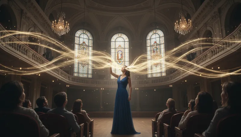Illustration of resonate: To produce a deep, full sound or effect.