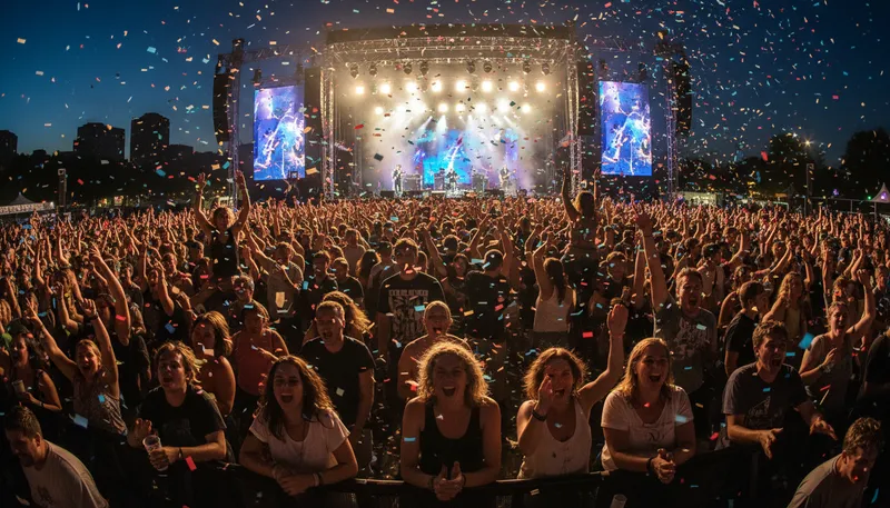 Illustration of madness: Intense excitement or chaos.