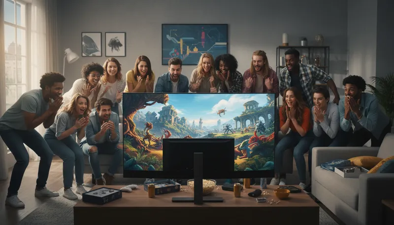 Illustration of ubisoft: A video game company known for creative games.