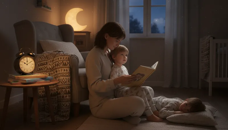 Illustration of bedtime: the time when one goes to bed