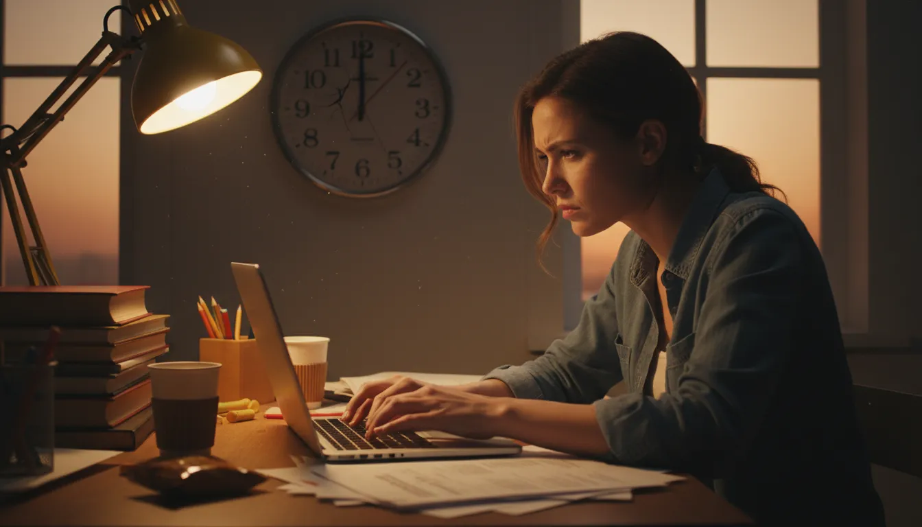 time is ticking का चित्र: the available period is passing quickly, urging action