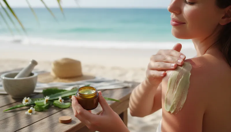 Illustration of balm: Soothing ointment for healing skin.