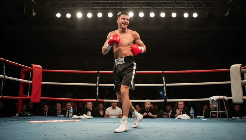 Illustration of featherweight: Lightweight category in sports.