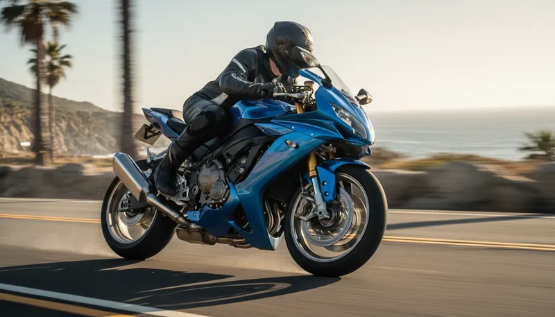 Illustration of motorcycle: A two-wheeled vehicle powered by an engine.
