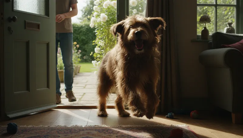 Illustration of chewie: A nickname for a furry character or pet.
