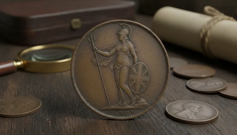 Illustration of britannia: A historical personification of Britain.