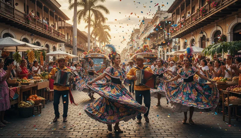 Illustration of colombians: People from Colombia or of Colombian descent.