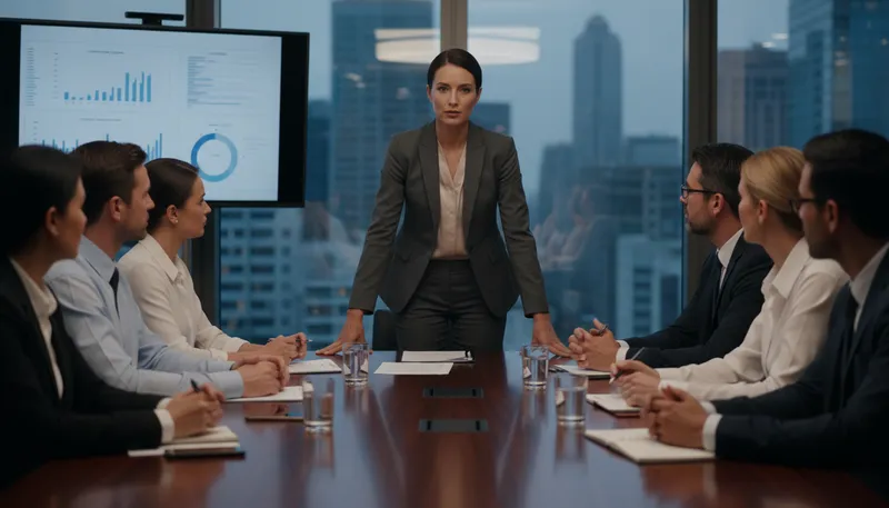 Illustration of show who's boss: to assert authority or control.