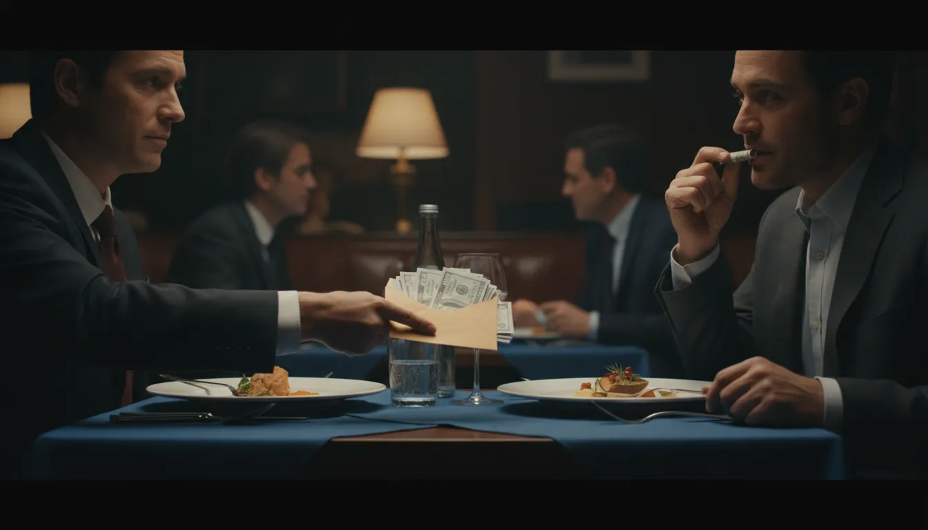 wet one's beak का चित्र: To take a small share of the profits.