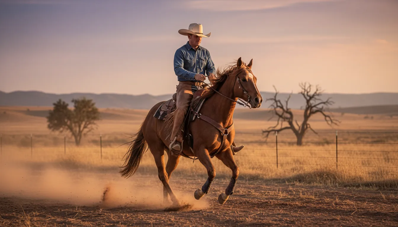 Stetsonのイラスト：A brand of wide-brimmed cowboy hats.