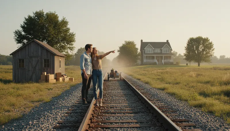 Illustration of down the track: at a later time in the future