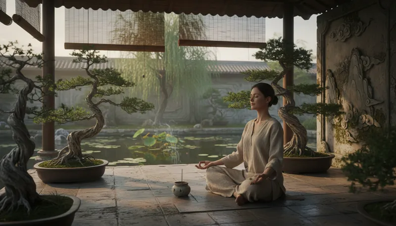 Illustration of dao: A Chinese philosophy of the way or path.