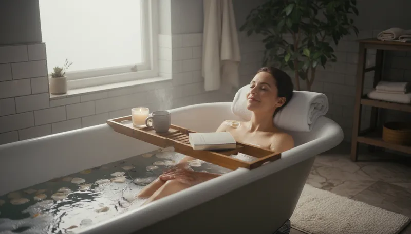 Illustration of unwind: To relax after stress or work.