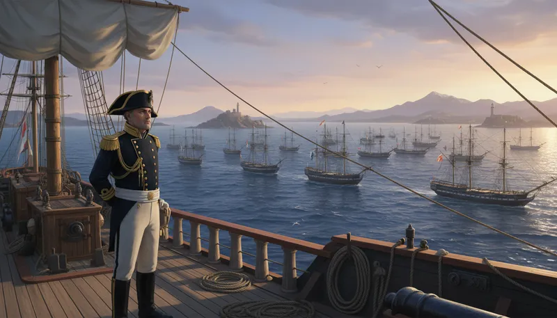 Illustration of admiral: A high-ranking naval officer.
