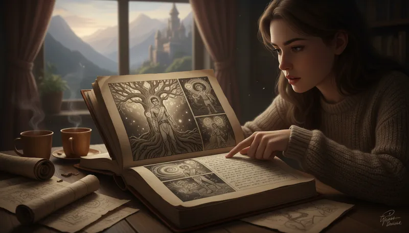 Illustration of prequel: A work that precedes another in story.