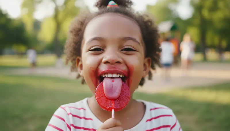 Illustration of lollipop: A sweet candy on a stick.