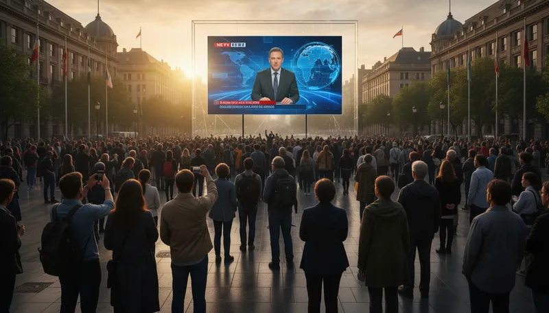 Illustration of broadcast: to spread widely to many people
