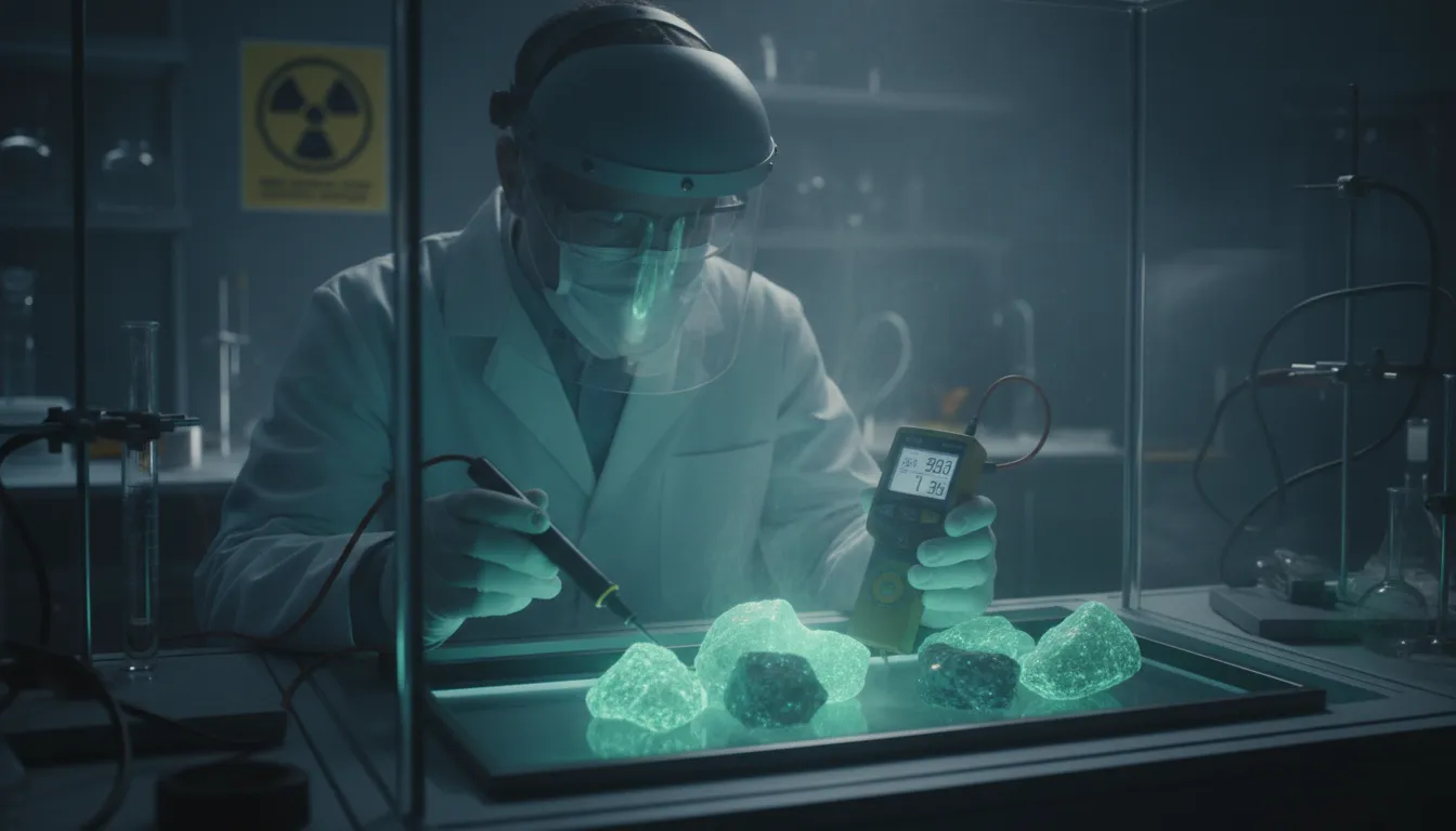 Ilustración de radioactivity: The release of energy from unstable atoms.
