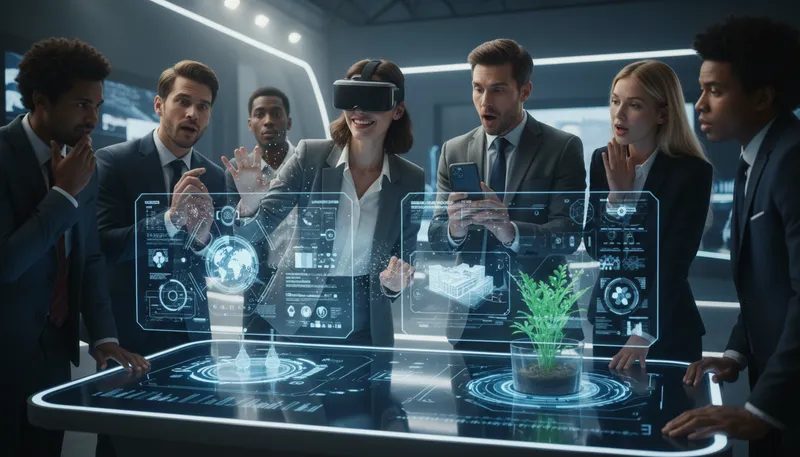 Illustration of technology: Tools and machines that help solve problems.