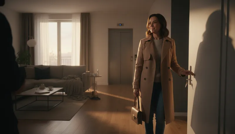 Illustration of i'll see myself out: to leave without assistance