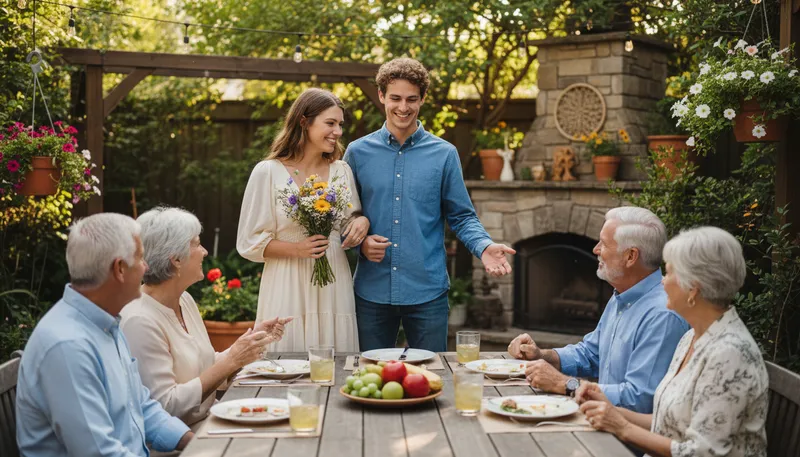 Illustration of fiancée: A woman engaged to be married.