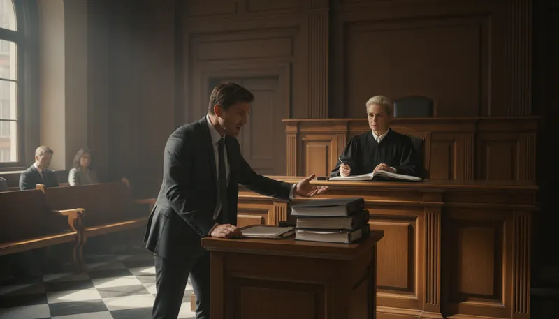 Illustration of attorney: A lawyer who represents clients in legal matters.