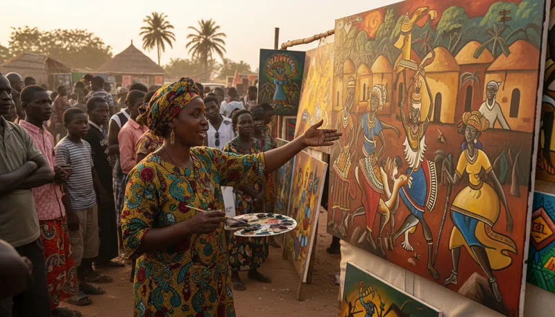Illustration of angolan: Relating to Angola, a country in Africa.